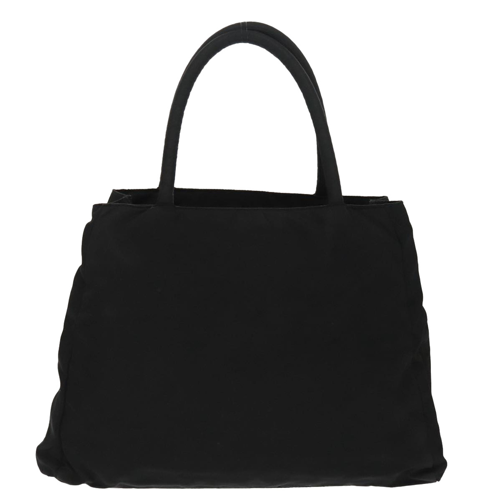 PRADA Hand Bag Nylon Black Silver Auth 97691 - Picture 2 of 16